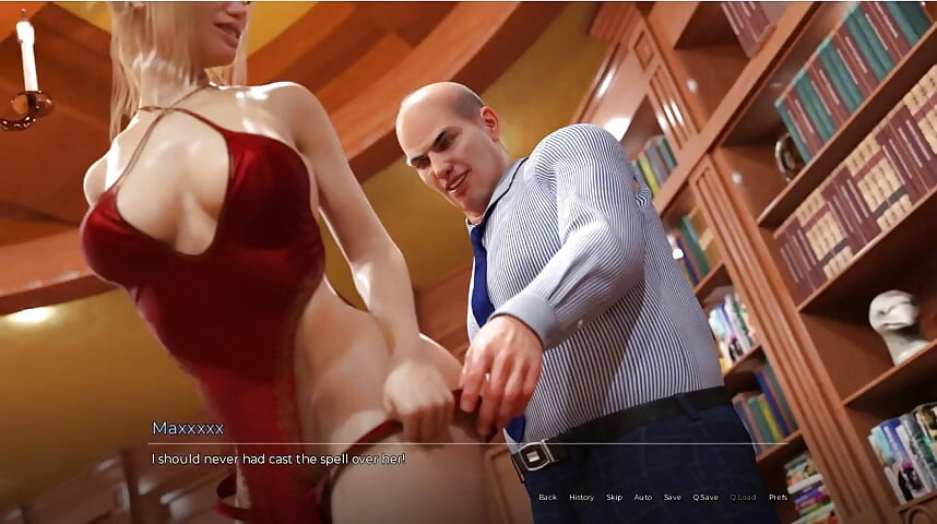 The Spellbook - Gameplay - Roleplay - Stepmom Fucks Her Boss Infront of Cuck Stepson and Imbibe Piss and Cum