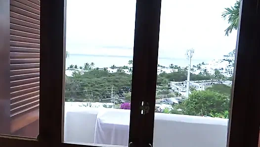 At the beach, I jerk off a lot while enjoying watching my beautiful stepmother relax.