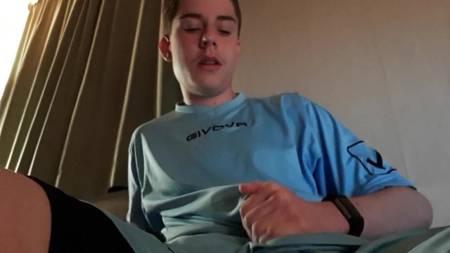 Boy Wanks in Sportswear