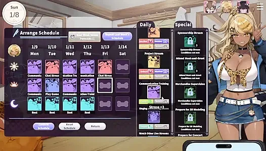 1 V-Lover Playthrough. Lovely Women And Nice Art Style.