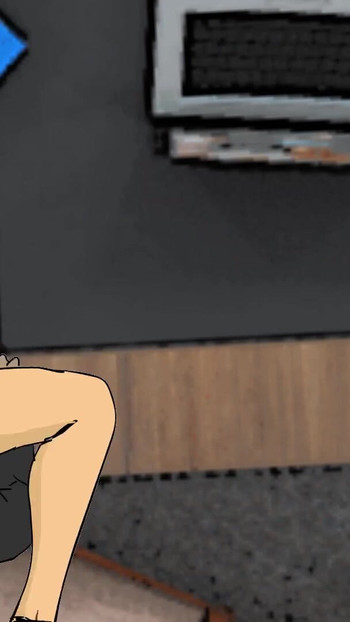 Captivating moment from "Newly Employed Lawyer Fucks Big Tit Nigerian Secretary in Bosses' Office"