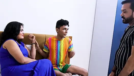 Zwei freunde kommen in eine Stadt aus dem Dorf, um im Acall girl house zu ficken