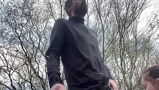 MILF Anal in the Woods - Risky Outdoor Creampie with Horny Mature Slut