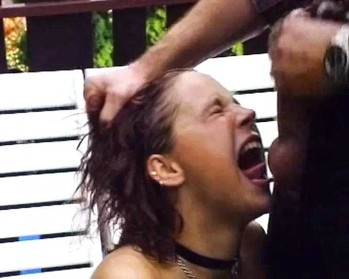 Facial cumshot after hot anal sex with stunning redhead German babe
