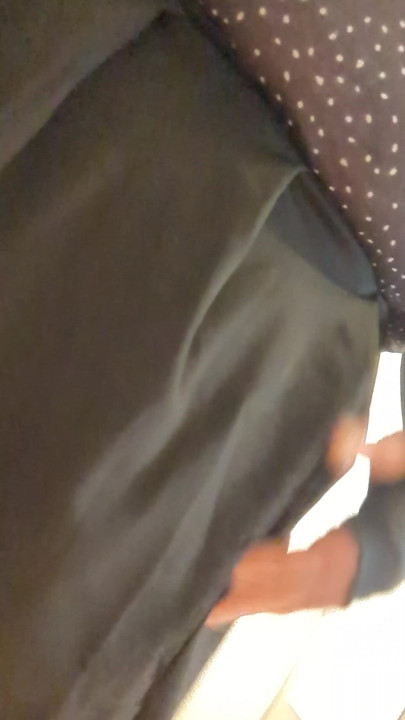 Fat Sissy showing off her caged clitty and chubby thighs in skirt