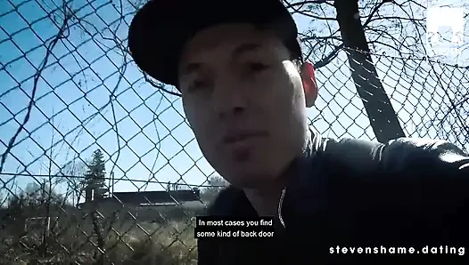Lullu Gun трахнули и накормили спермой на улице!