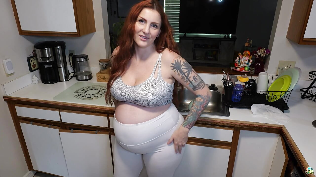 Pregnant Stepmom Encourages Stepson to Fuck Her Ass
