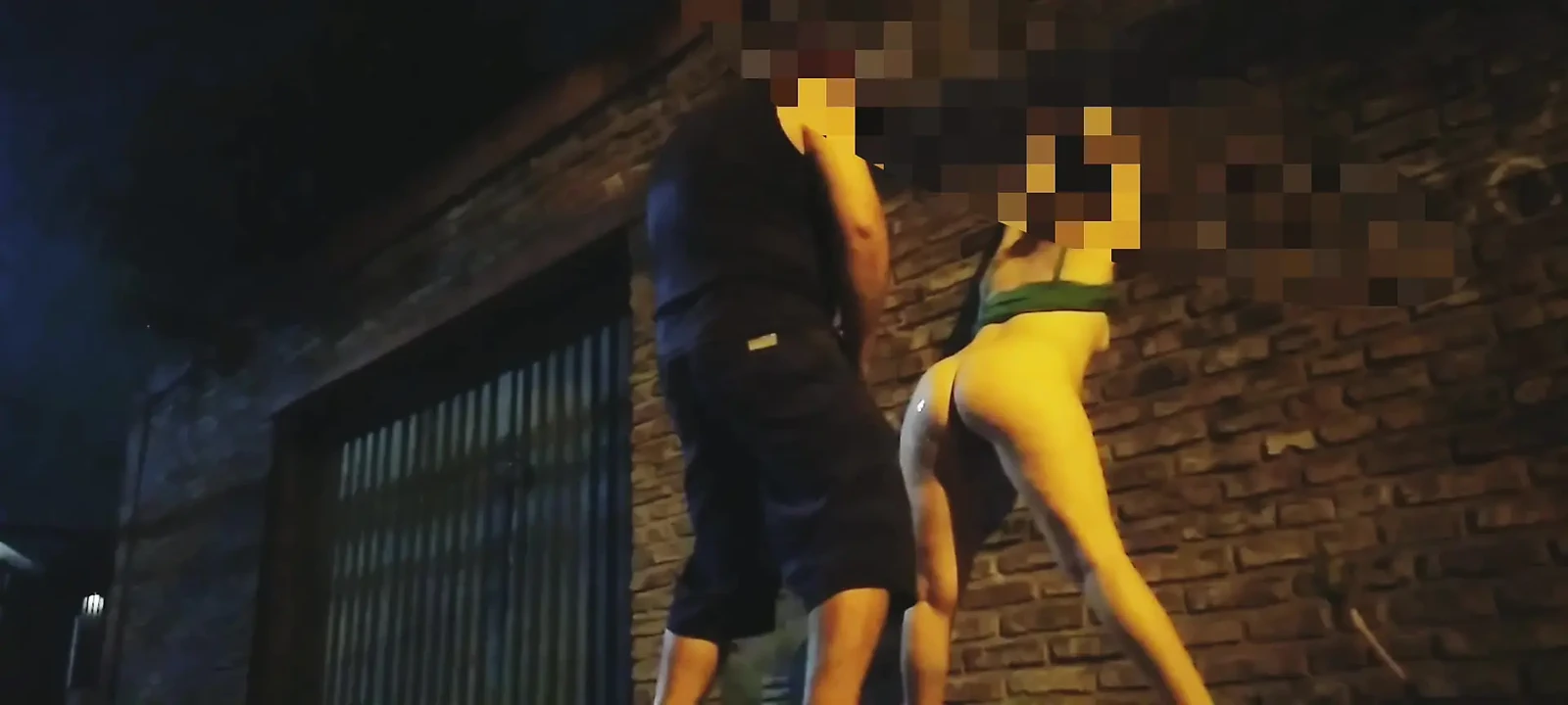 Public sex on the street with voyeurs