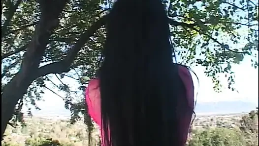 Long Legged Mexican Gets Fucked From Behind While Sucking a Long Hard Cock