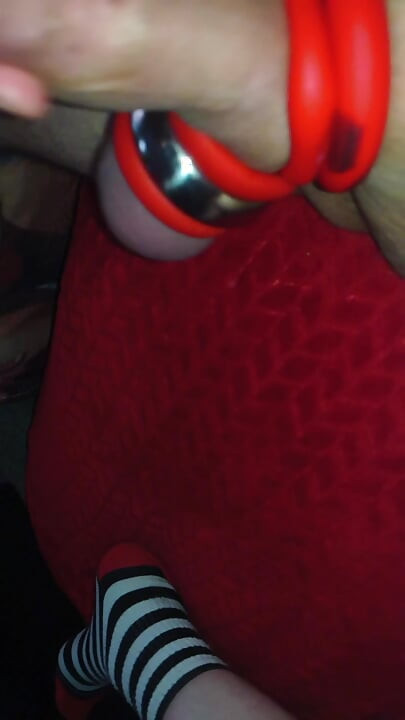 playing with my big uncut cock