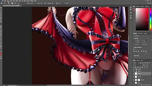 Kurumi timelapse sfw date a live