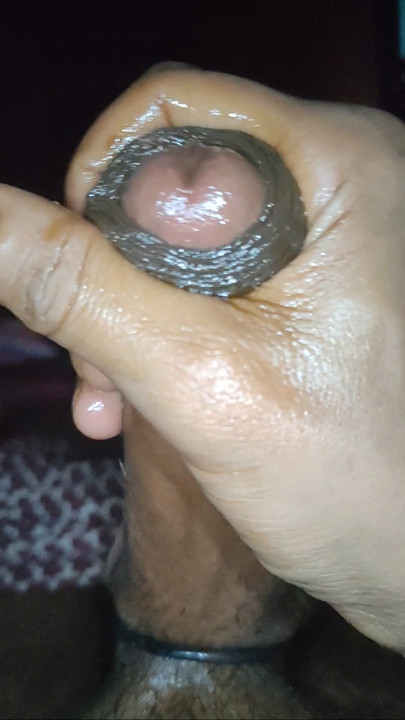 Showing my big hard cock