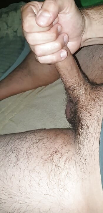 Lying on the Bed and Playing With my Horny Little Cock . I have to Cum !