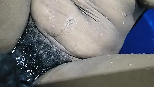 Pouring Rain Homemade Sex, Hot Wife Big Pussy & Hairy Pussy Close up Carrying