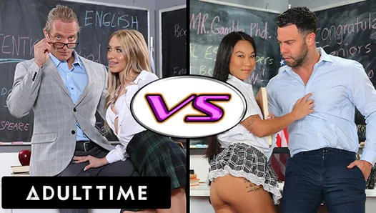 Adult time - bataille d'écolières coquines! Khloe Kapri vs Kimmy Kimm