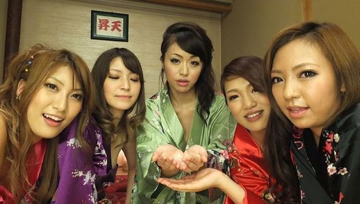 Esposas japonesas, hikari e kaede niiyama fizeram um pouco de pornô