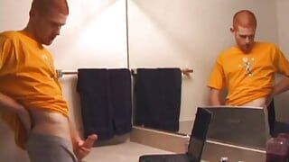 Young Tristian Jacking Off In Bathroom