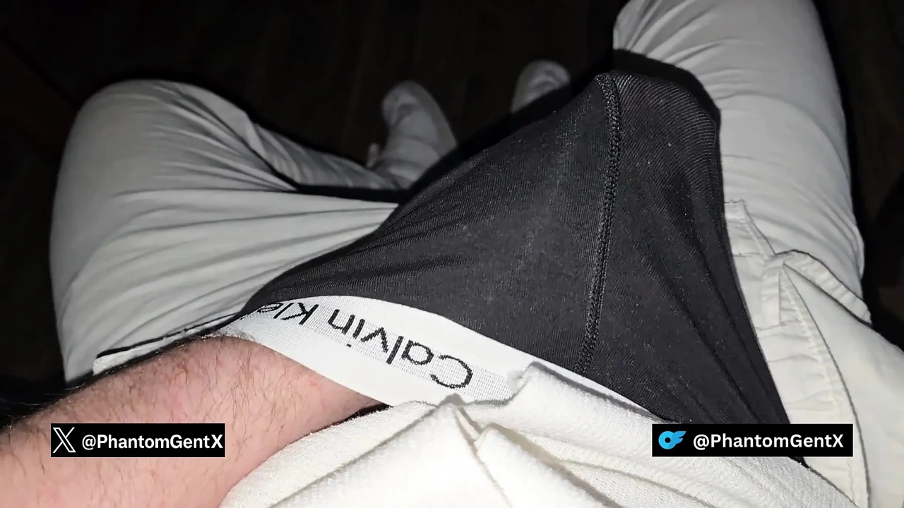 German Daddy rubs his hard bulge after work – PhantomGentX