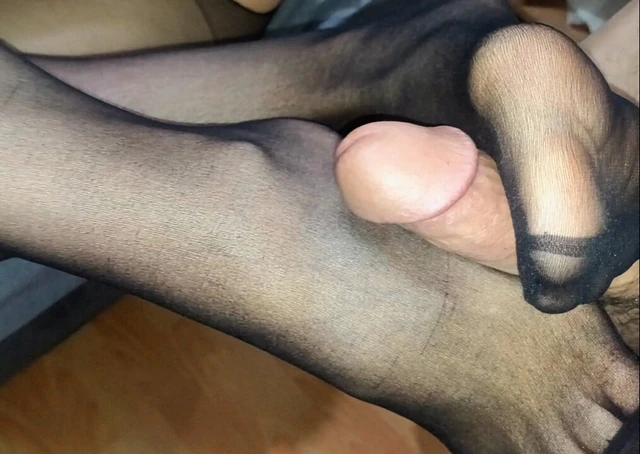 Sexy young girlfriend having sex in pantyhose without taking off her clothes
