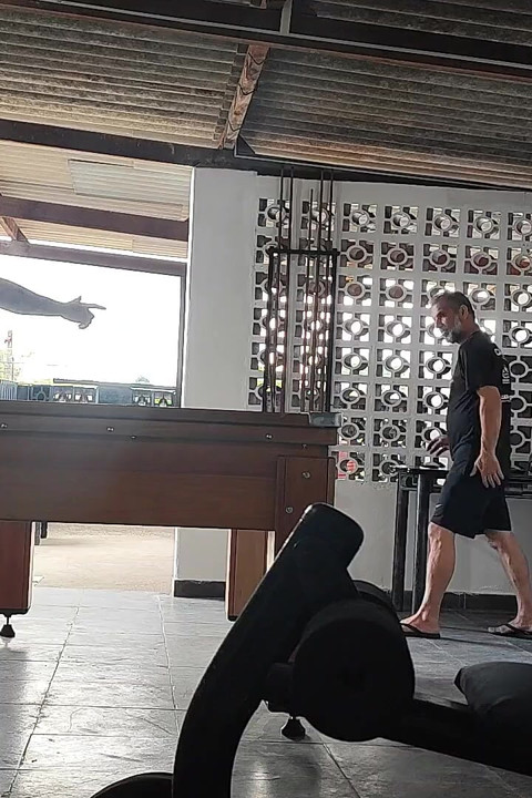 Camera Films Straight Players Playing Pool and Naked