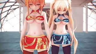 Mmd R-18 Anime Girls Sexy Dancing Clip 304