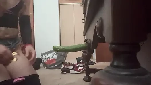 Bending over sex cucumber
