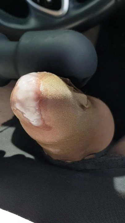 Cumming in car