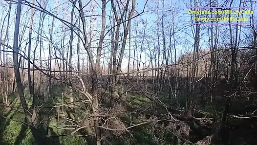 Tight Cameltoe Tease, Public Lingerie Shopping & Facial by the Train Tracks