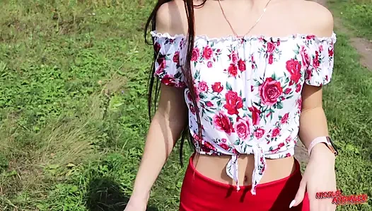 Трахнул подругу моей лучшей подруги в лесу