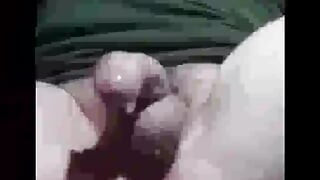 Bisexual Man jacking off again and cumin while at home and alone again