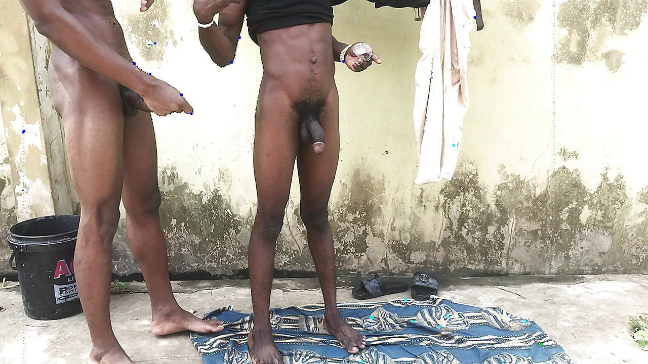 Outdoor fuck with two guys