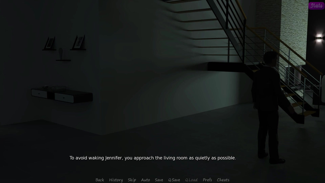 我继兄弟的妻子 #57 - 詹妮弗一边观看色情片一边抚摸自己并亲吻 John - 演示