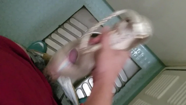 first cum heel in train