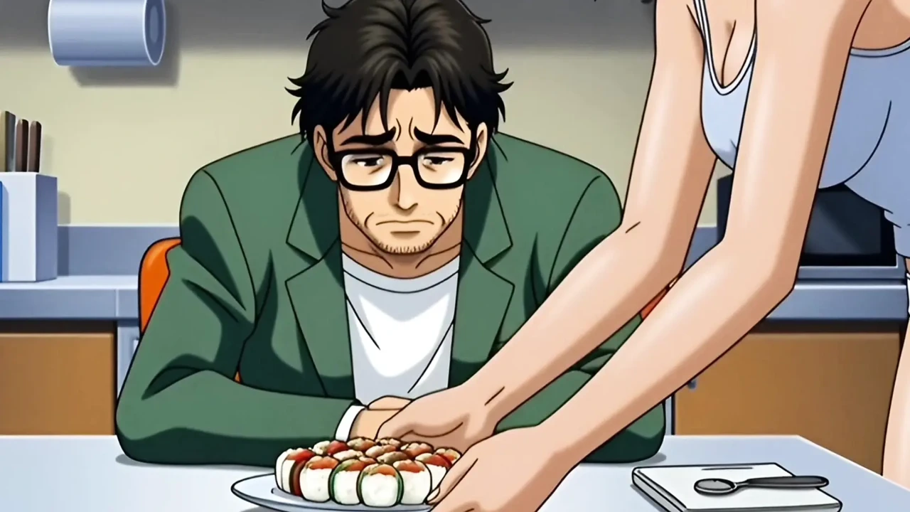 The story of the Cuckold. Sweet Wife Cheated On With Big Black Cock. Hentai. Cartoon