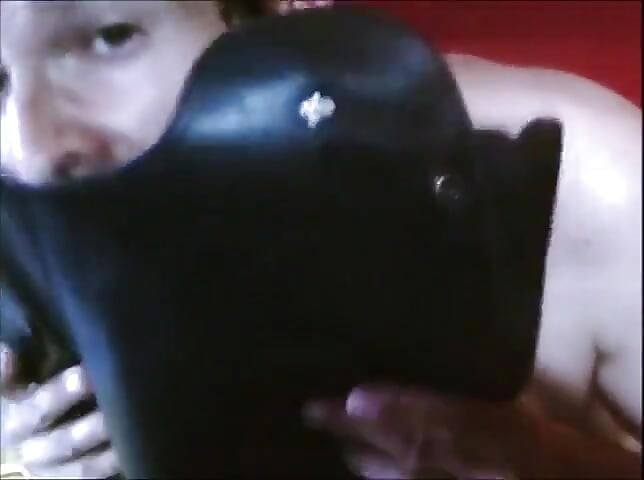 Licking riding boots