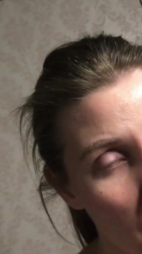 Bound, Hot, Long-Haired Russian MILF - a deep, sloppy blowjob and a hard doggy-style fuck - Lovessie | Clip 1