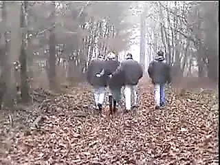 Horny french MILF fucked in all holes by three men