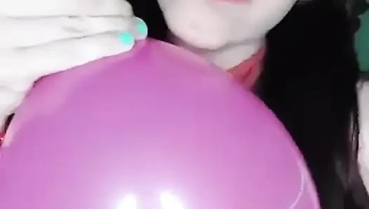 Shyyfxx glücklicher karneval! Überall auf meinem körper mit ballons spielen -Looner fetisch