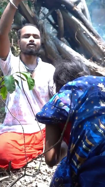 Stunning moment from "Naughty Tantrik Fucks Innocent Village Wife! Indian Cheating Sex"