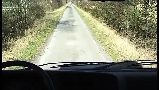 Mature riding cock of a guy who is giving her a ride
