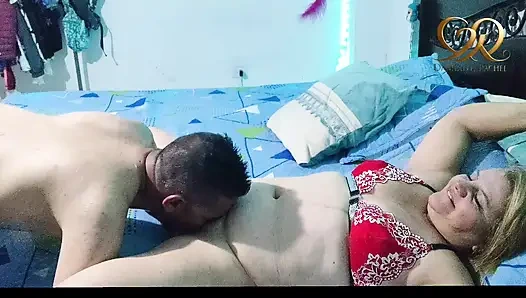 51yo mommy spreads her mature pussy wide for thick cock pounding deep.