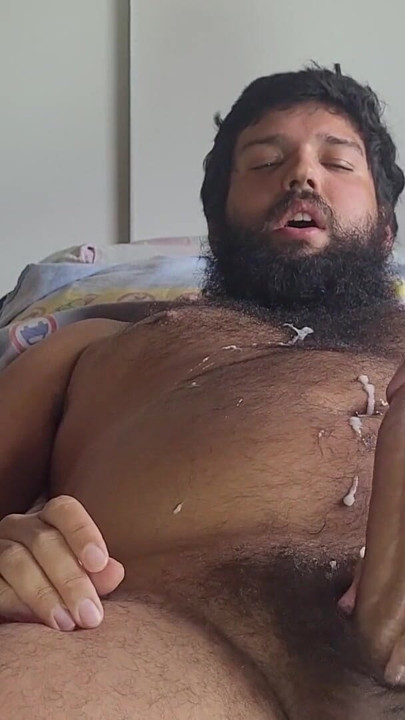 cum, hole, beard, gainer hairy body | Clip 3