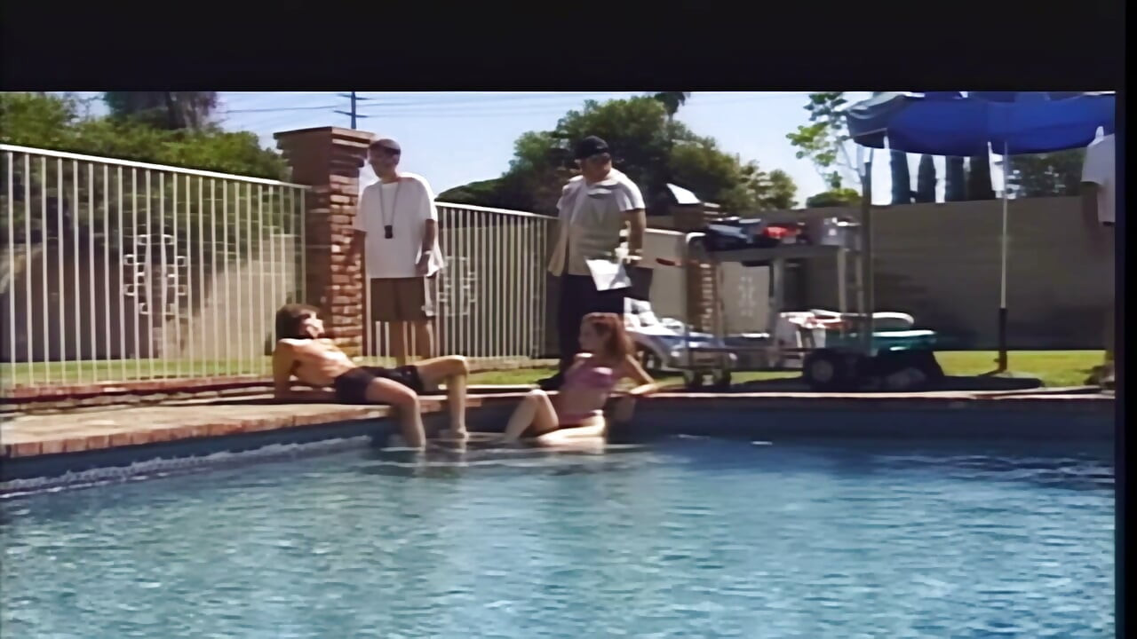 Redhead Bikini Slut Fucked Hard Poolside