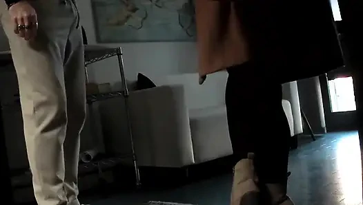 FUCKED IN THE OFFICE ON MY LOVESEAT WITH FAKE CLIENT