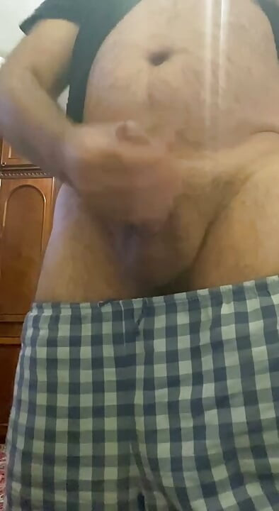 Daddy is masturbating.