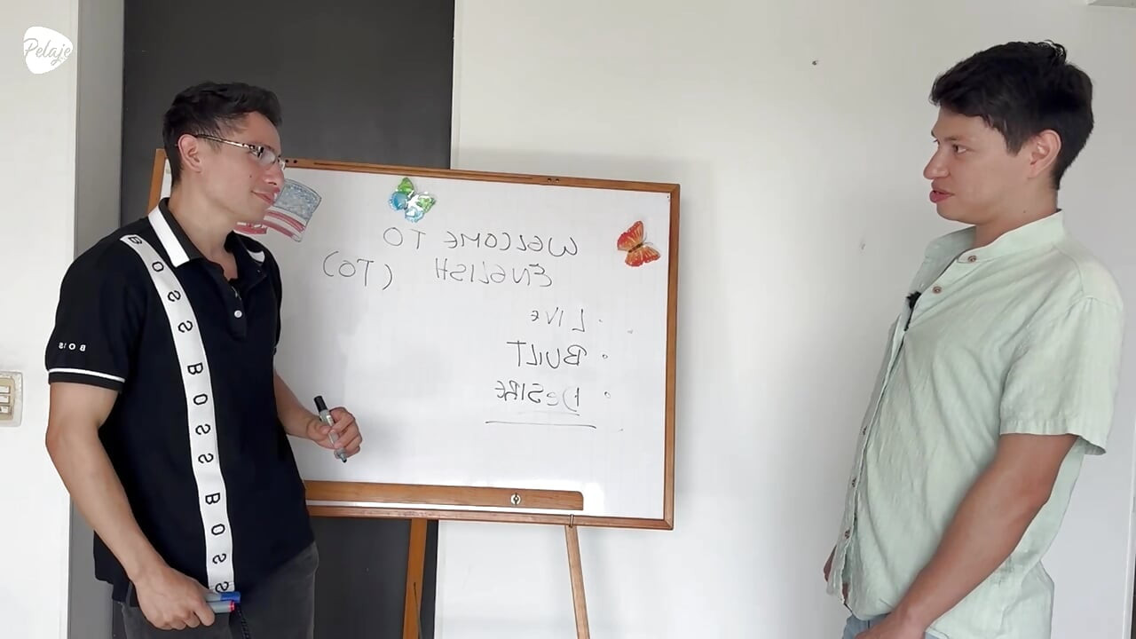 I'm late to class because I sucked dicks in the school bathroom, and to make it up to my teacher, I let him fuck my ass.