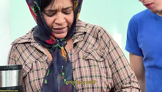 fat belly granny gets monstercock destroyed
