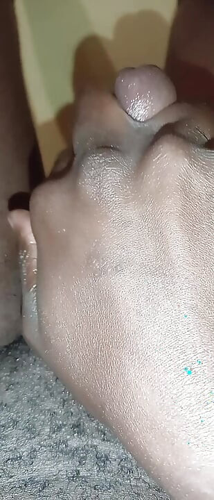 Made my Big Black Cock Cum. I had love my self