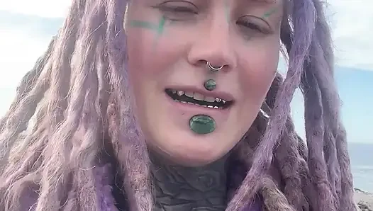 ALT TATTOO Couple perverse adventures outdoors on road trip