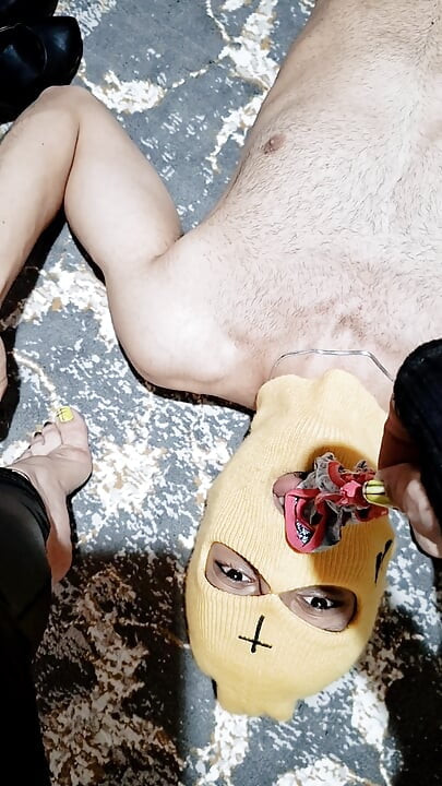 Cruel Femdom Shoe Worship & Footjob  Slave Trained & Forced to Cum on Mistress Feet Extreme Humiliation